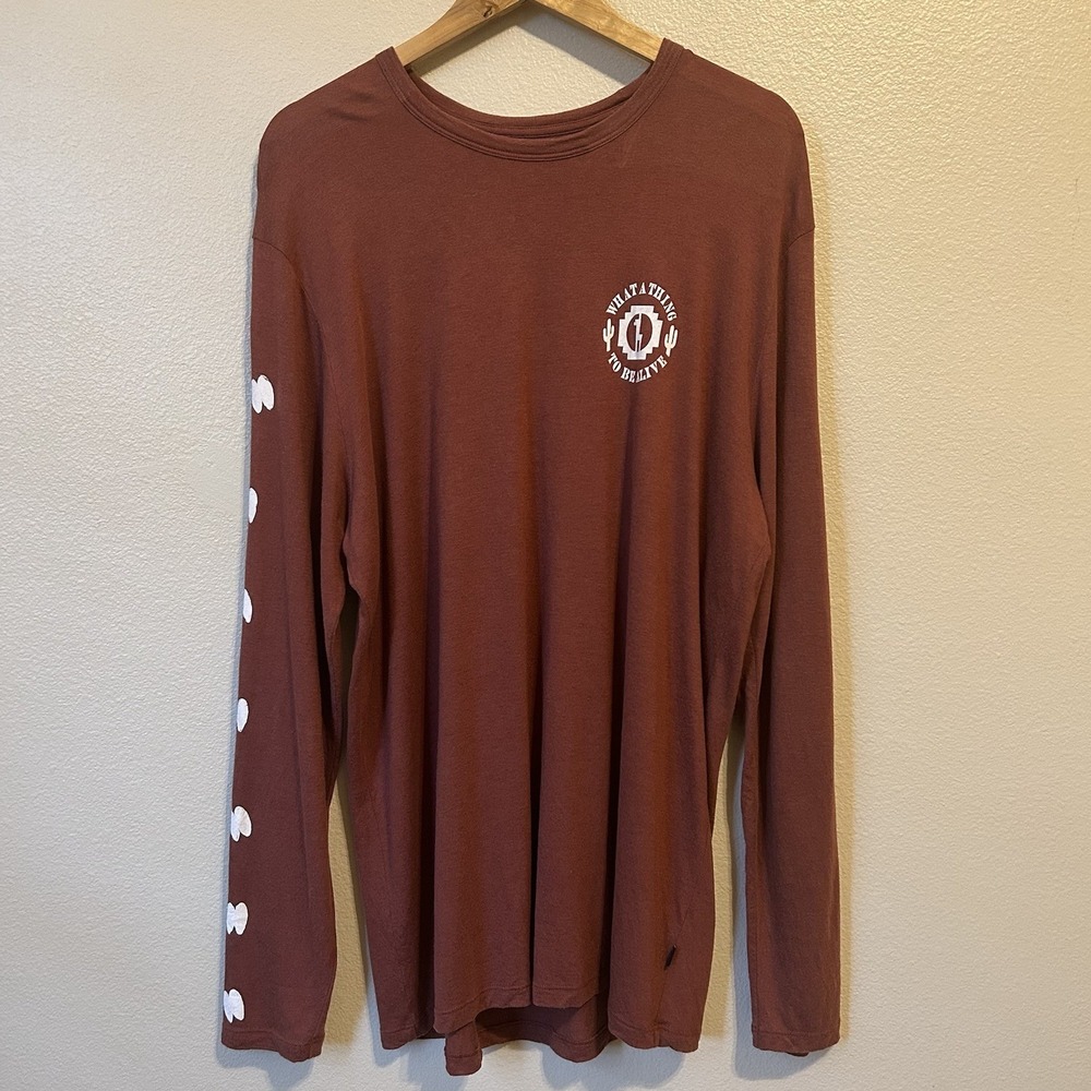 Paka Shirt Mens XXL Red Clay Royal Alpaca Blend Long Sleeve Outdoors Hiking EUC